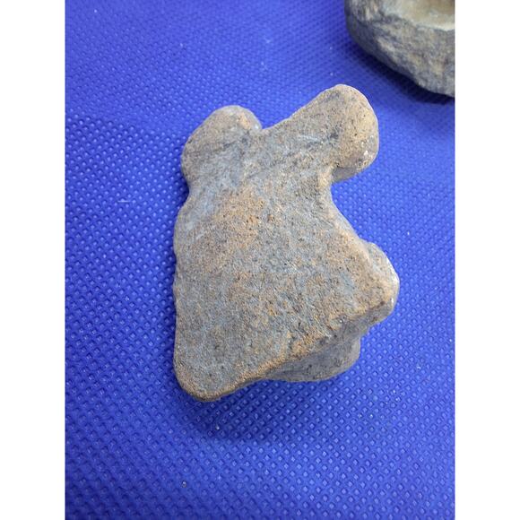 Pre Columbian Stone Carved Heads, Lot Of 3 - Estate Find! - Picture 6 of 13